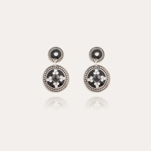 Sequin earrings silver