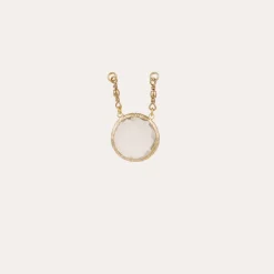 Serti pendant gold - Crystal