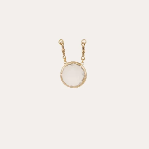 Serti pendant gold - Crystal