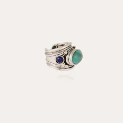 Simone ring silver - Turquoise & Lapis
