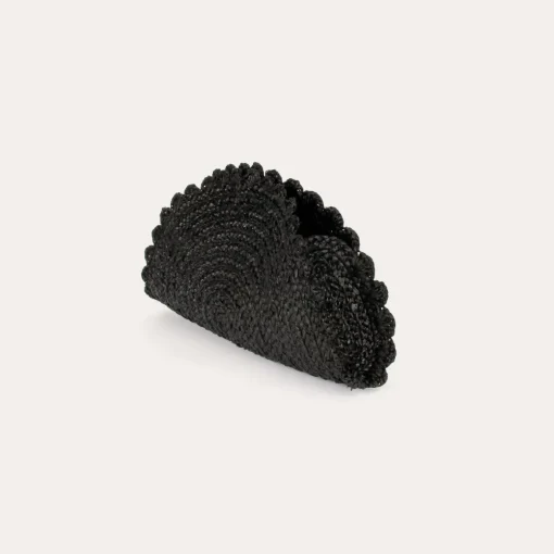 Sun clutch raffia
