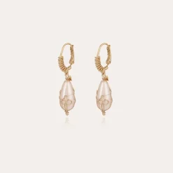 Tao Biwa earrings small size gold