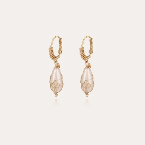 Tao Biwa earrings small size gold