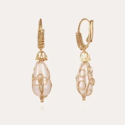 Tao Biwa earrings small size gold