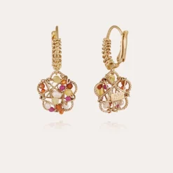 Tao Flower earrings gold