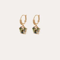 Tao Flower earrings gold