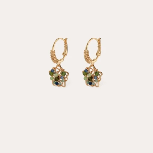Tao Flower earrings gold