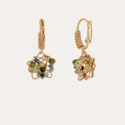 Tao Flower earrings gold