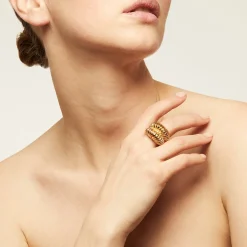 Tiki ring gold