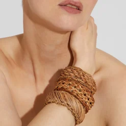 Tojo bracelet gold - Wicker - 55 years collection