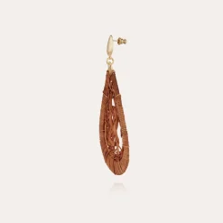 Tojo earrings large size gold - Wicker - 55 years collection