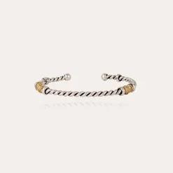 Torsade bracelet large size bicolore