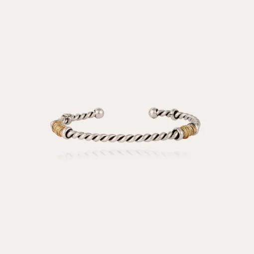 Torsade bracelet large size bicolore