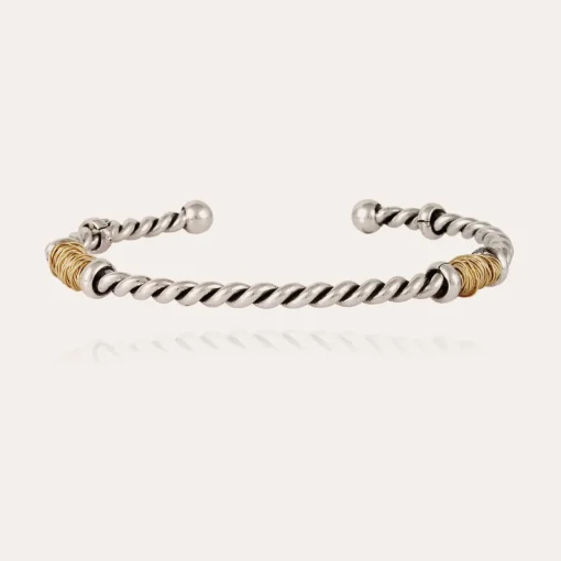 Torsade bracelet large size bicolore