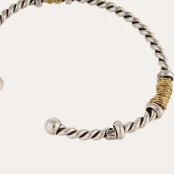 Torsade bracelet large size bicolore