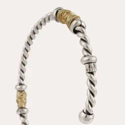 Torsade bracelet large size bicolore