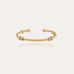 Torsade bracelet large size gold