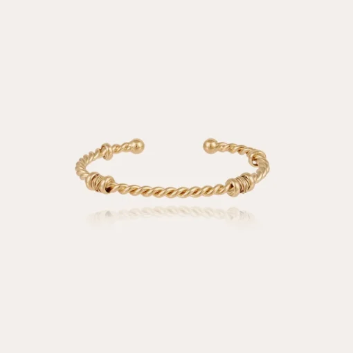Torsade bracelet large size gold
