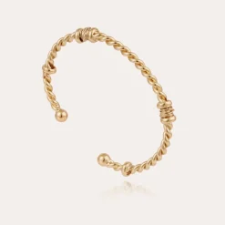 Torsade bracelet large size gold