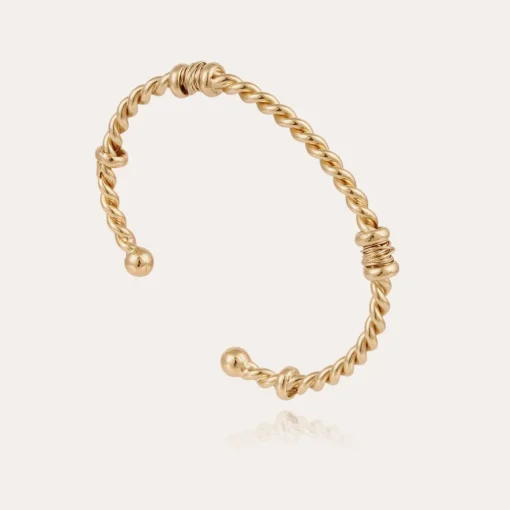 Torsade bracelet large size gold