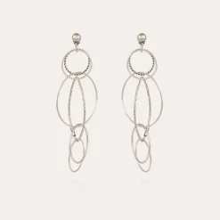 Torsade Multi earrings small size silver