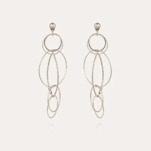 Torsade Multi earrings small size silver
