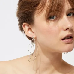 Torsade Multi earrings small size silver