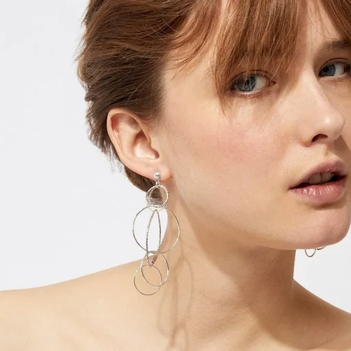 Torsade Multi earrings small size silver