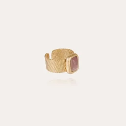 Totem Pierre ring large size gold - Amethyst