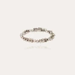 Trevise bracelet rhodium finish
