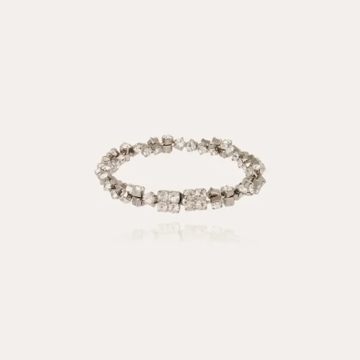 Trevise bracelet rhodium finish