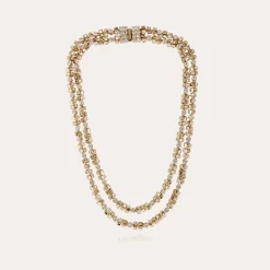 Trevise strass necklace gold