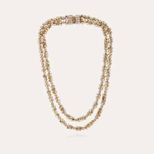 Trevise strass necklace gold