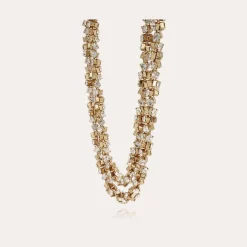 Trevise strass necklace gold