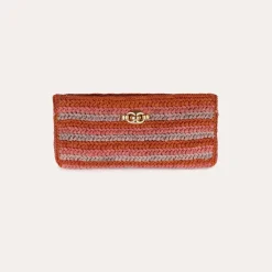 Uptown clutch raffia
