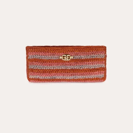 Uptown clutch raffia