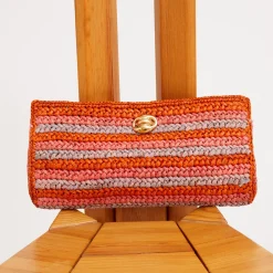 Uptown clutch raffia