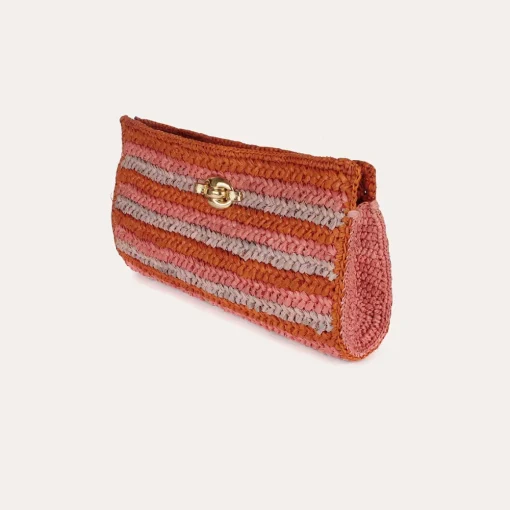 Uptown clutch raffia