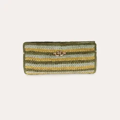Uptown clutch raffia
