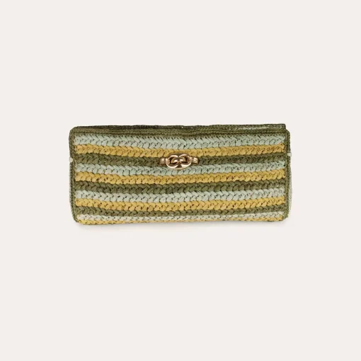 Uptown clutch raffia