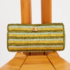 Uptown clutch raffia