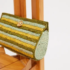 Uptown clutch raffia