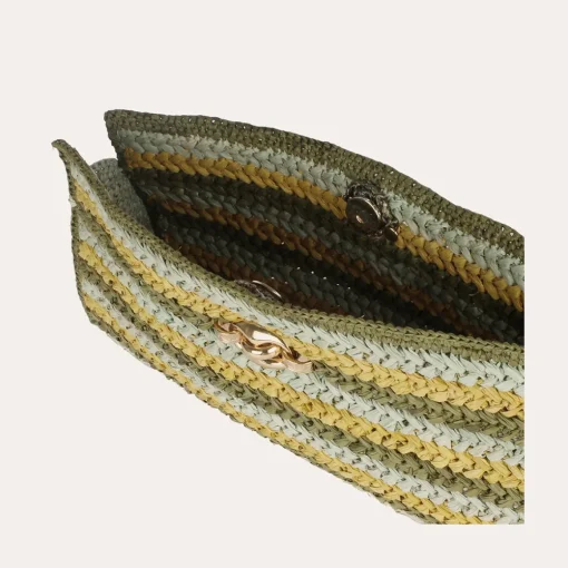 Uptown clutch raffia