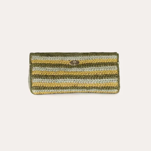 Uptown clutch raffia