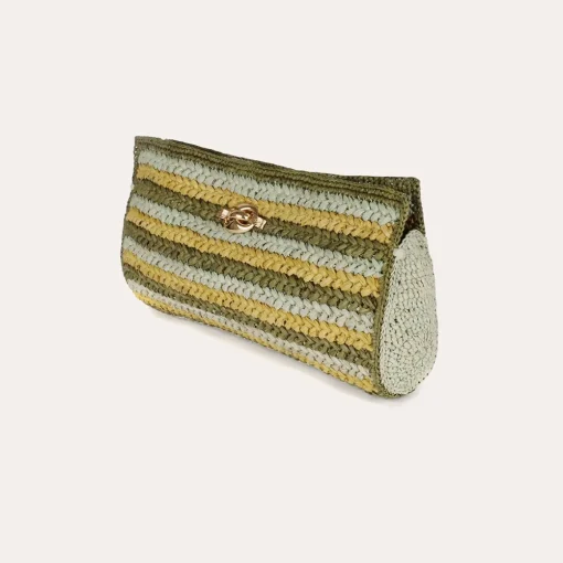 Uptown clutch raffia