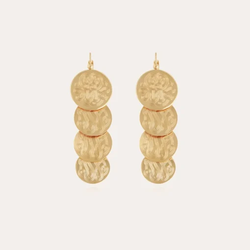 Very Diva quadruple earrings small size gold