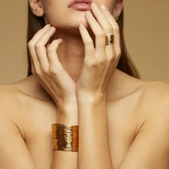 Wave bracelet gold