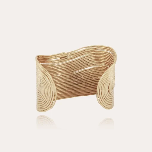 Wave bracelet gold