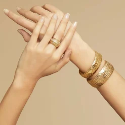 Wild bracelet medium size gold