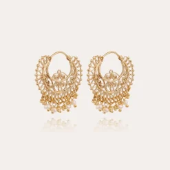 Yuca hoop earrings gold